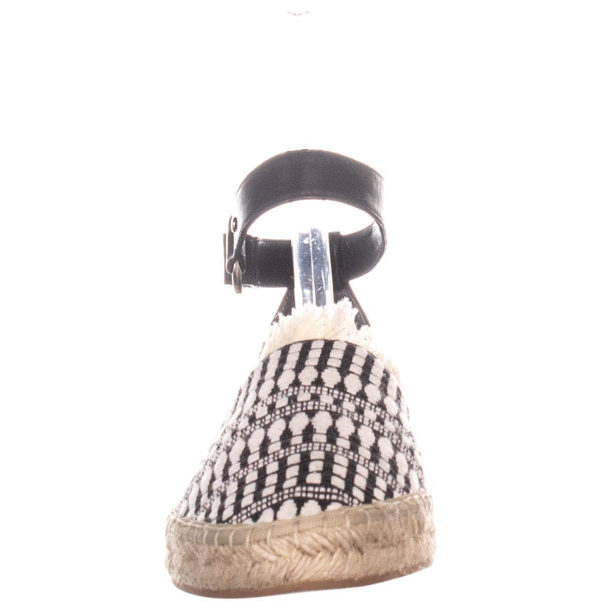 Rebecca Minkoff Womens Vicky Fabric Closed Toe Casual, Black/White, Size 6.0