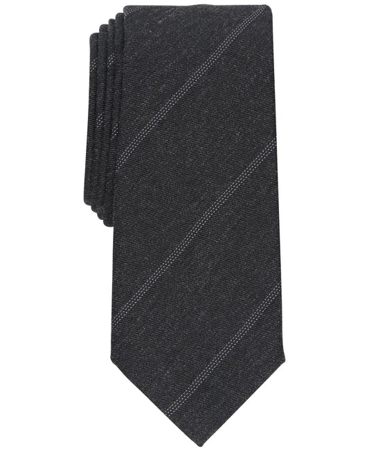 Alfani Men's Slim Stripe Tie Gray Size Regular