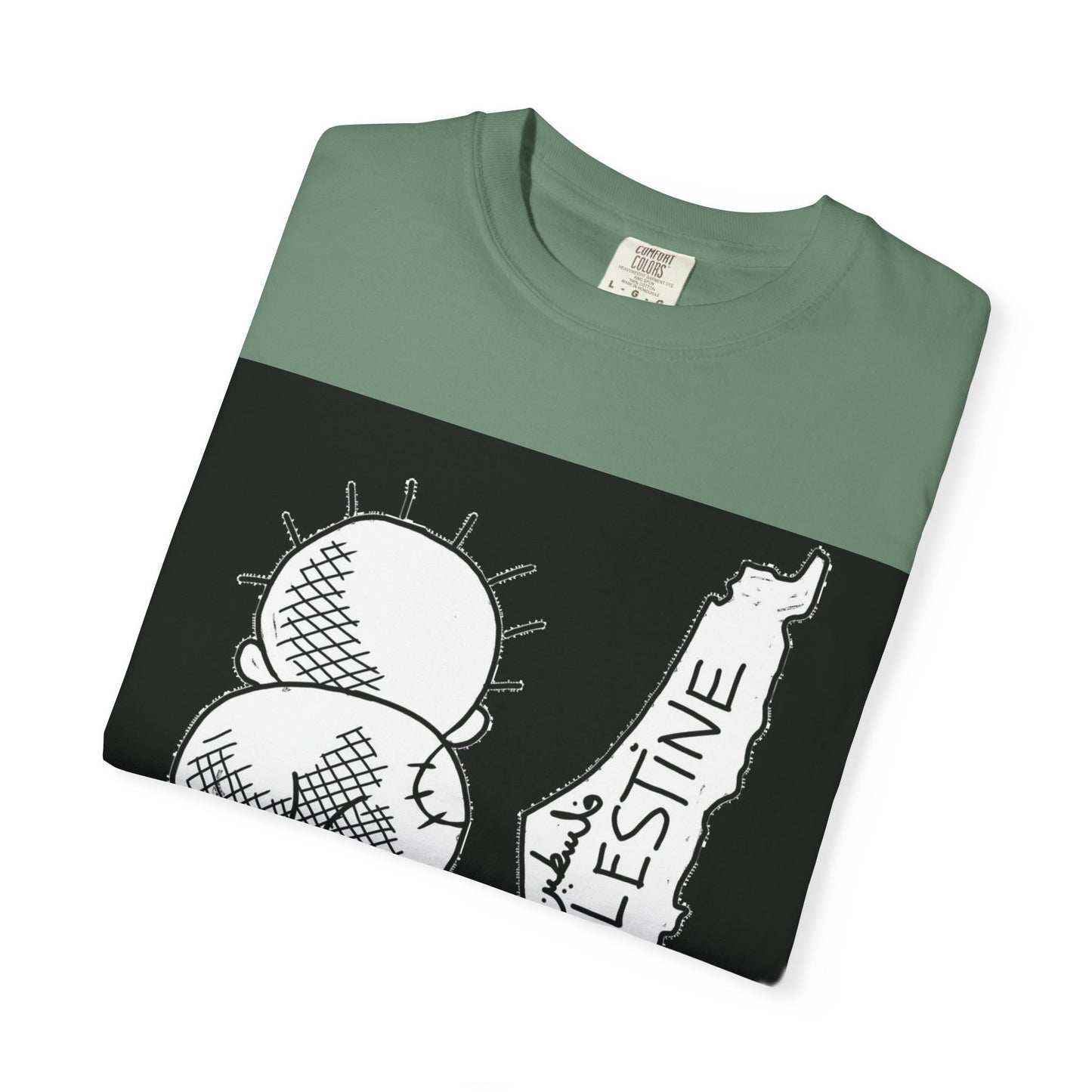 Handala - Free Palestine T-shirt, Unisex Tee Shirt, Art is Resistance Shirt, Palestinian Cartoonist Naji al-Ali, Historic Map of Palestine,