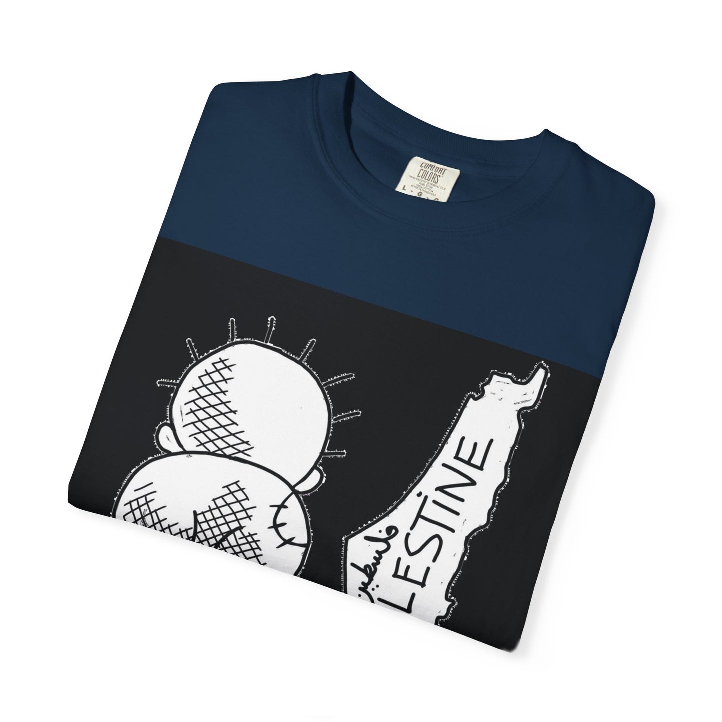 Handala - Free Palestine T-shirt, Unisex Tee Shirt, Art is Resistance Shirt, Palestinian Cartoonist Naji al-Ali, Historic Map of Palestine,