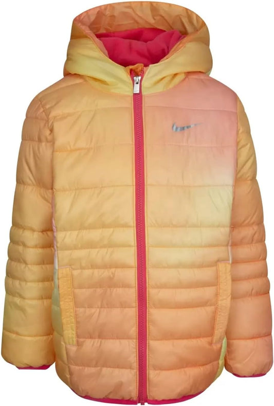 Baby Girl'S Just Do It Printed Puffer Jacket (Toddler)