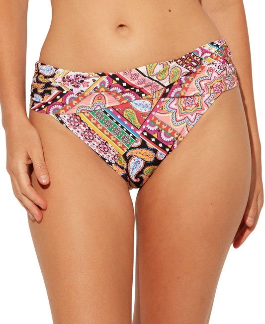 Bleu Rod Beattie Women's Swimwear Ruched Sarong Bikini Pink 14