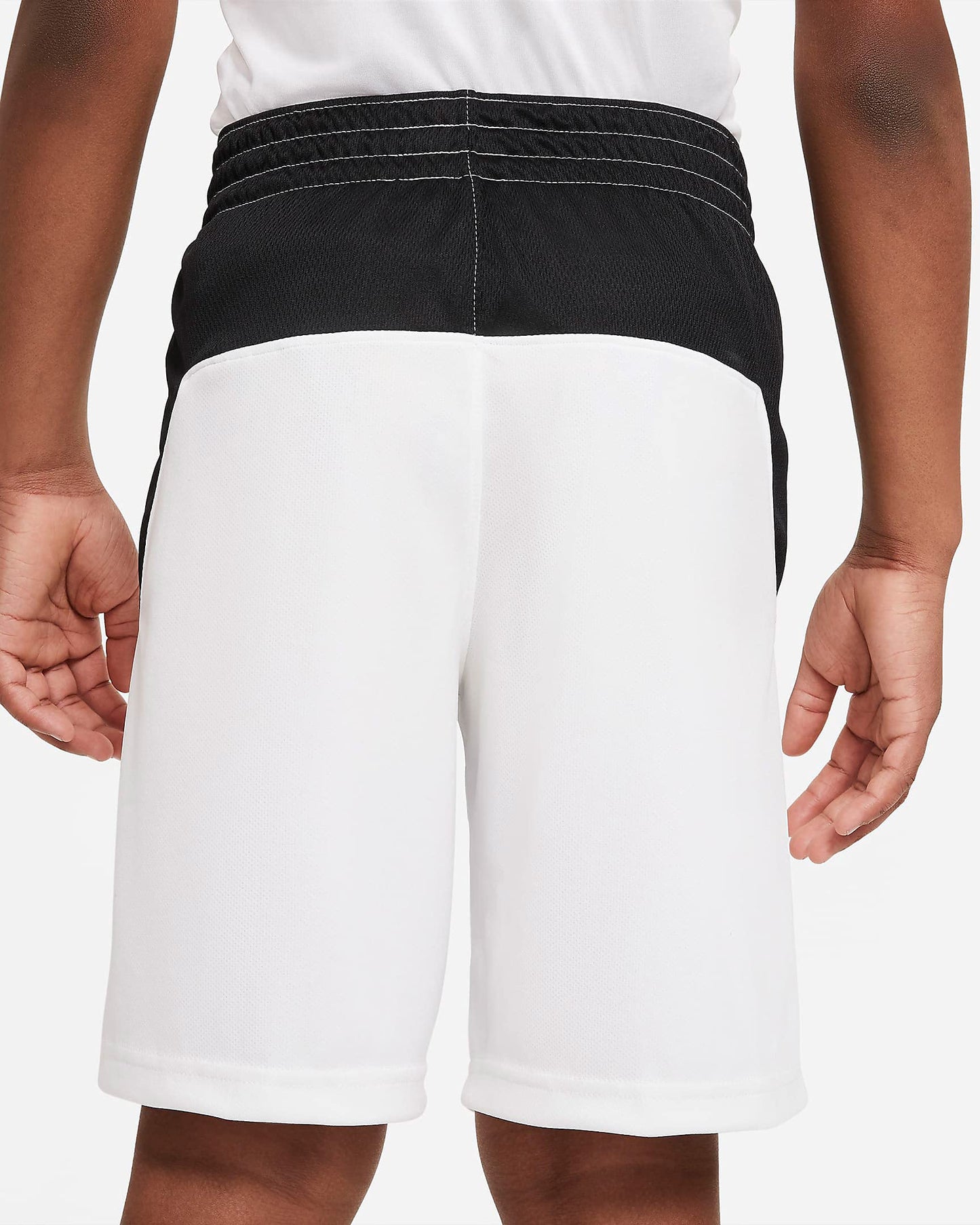 Nike Dri-FIT Big Kids' (Boys') HBR Training Shorts CU8959-100 (White), Medium