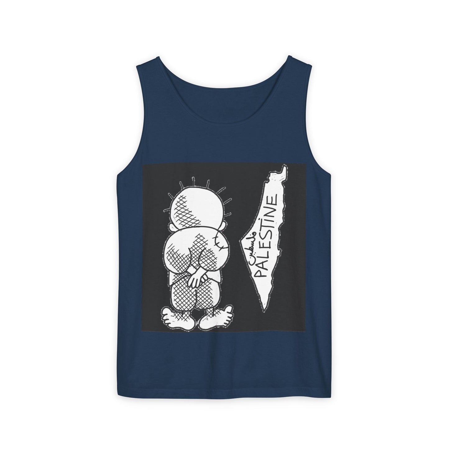 Tank Top Handala & Historic Palestine Map Unisex Shirt Resistance Hope Symbol