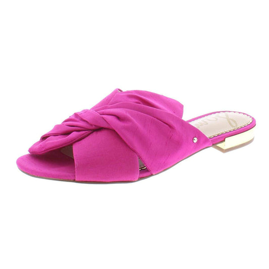 Sam Edelman Womens Darian Bow Slide Sandals, Pink, Size 8.0