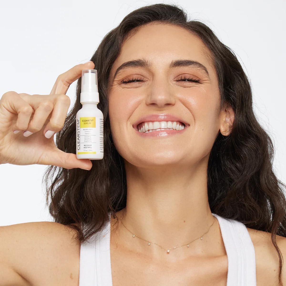CLEARSTEM - CLEARITY The Blackhead Dissolver Mandelic Acid Serum - Vitamin C, Turmeric, Collagen Boost - All Skin Types - Facial Skin Care Products - Gluten Free, Cruelty Free - 1 fl oz / 29ml