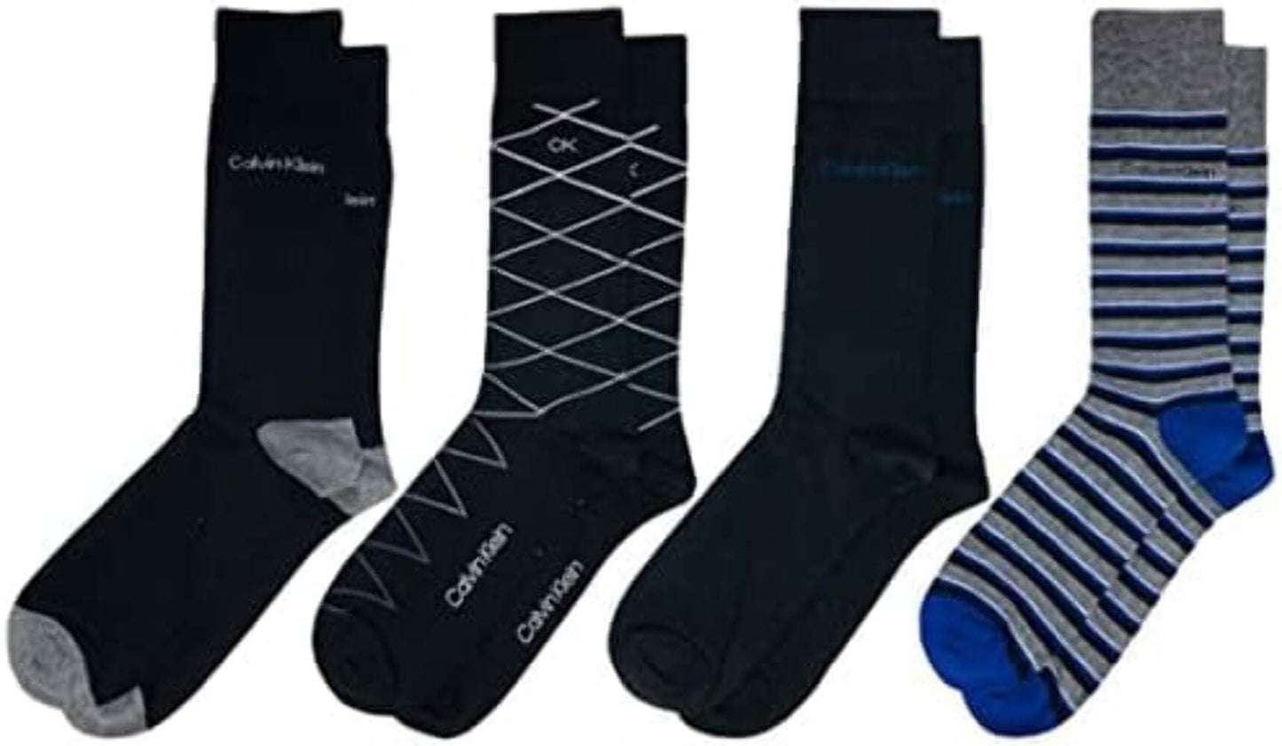 Calvin Klein 4Pk Crew Socks, Os