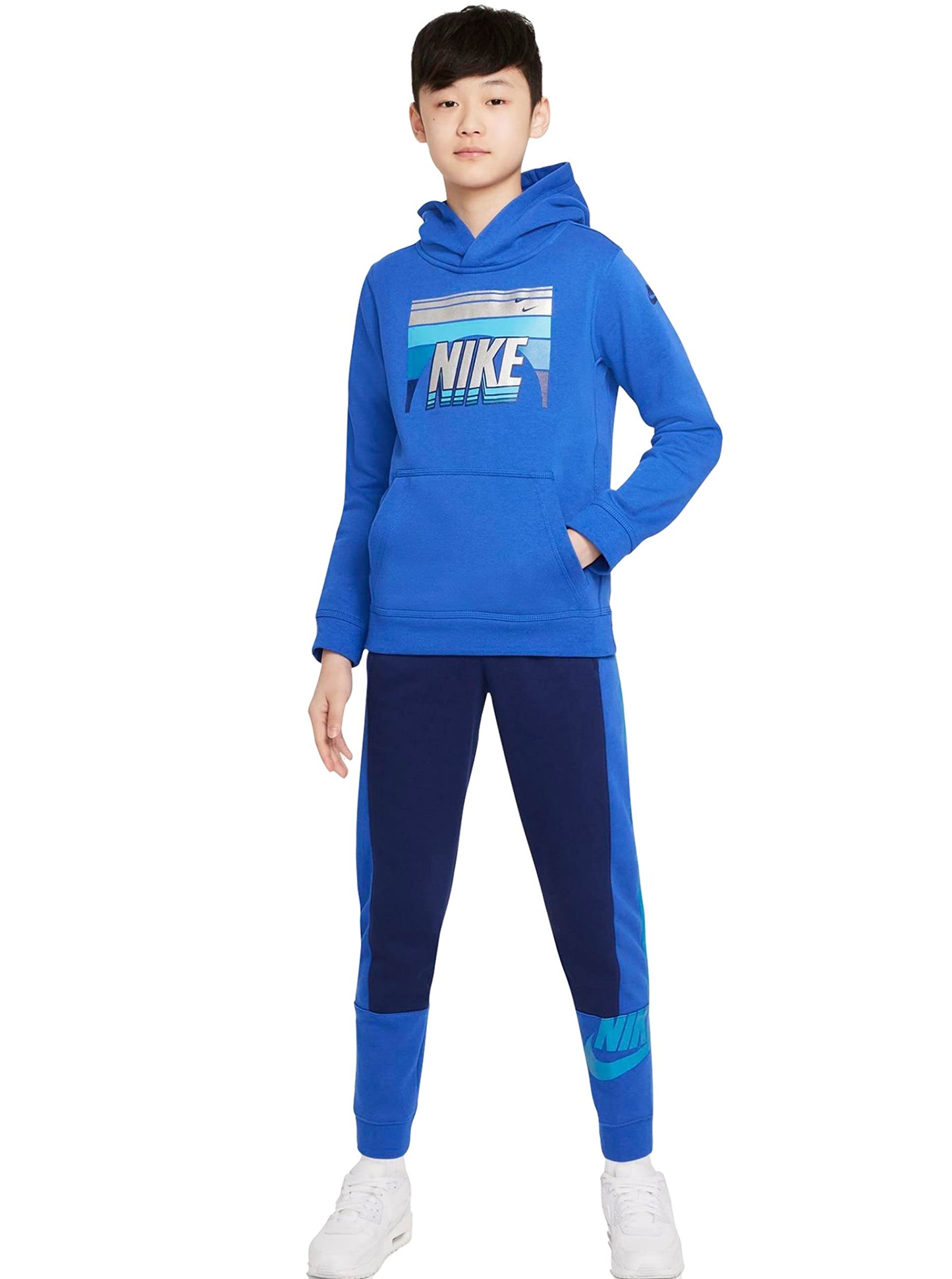 Nike Big Boys Sportswear Amplify Pants (MD (10-12 Big Kids), Blue Void/Game Royal/Imperial Blue)