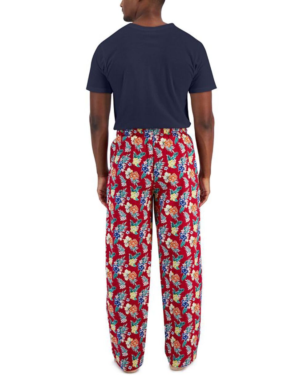 Club Room Mens 2PC Cotton Pajama Gift Set Navy M