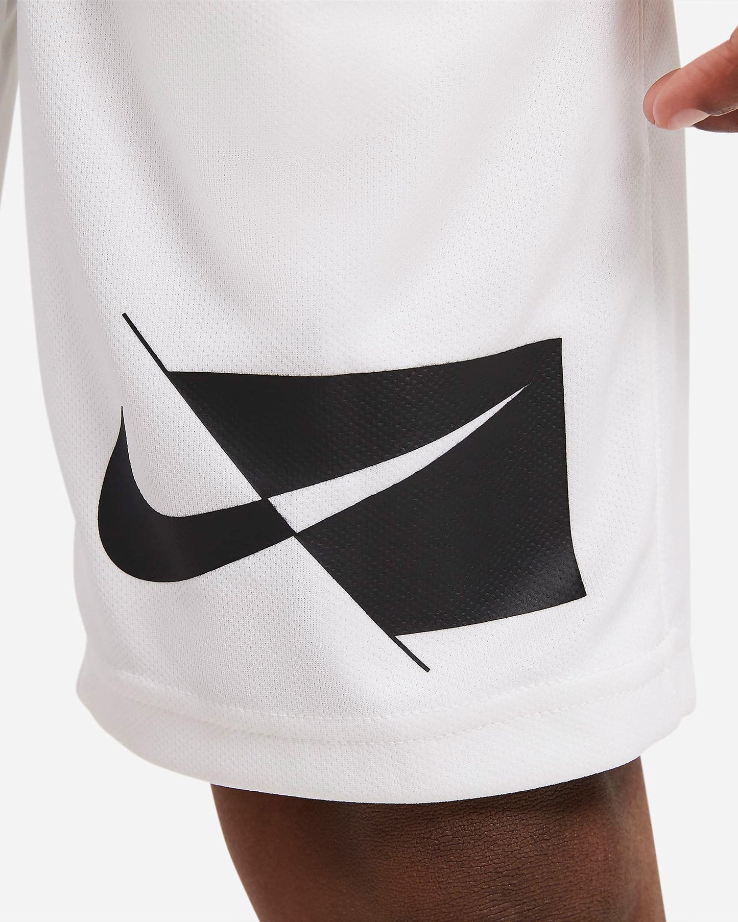 Nike Dri-FIT Big Kids' (Boys') HBR Training Shorts CU8959-100 (White), Large