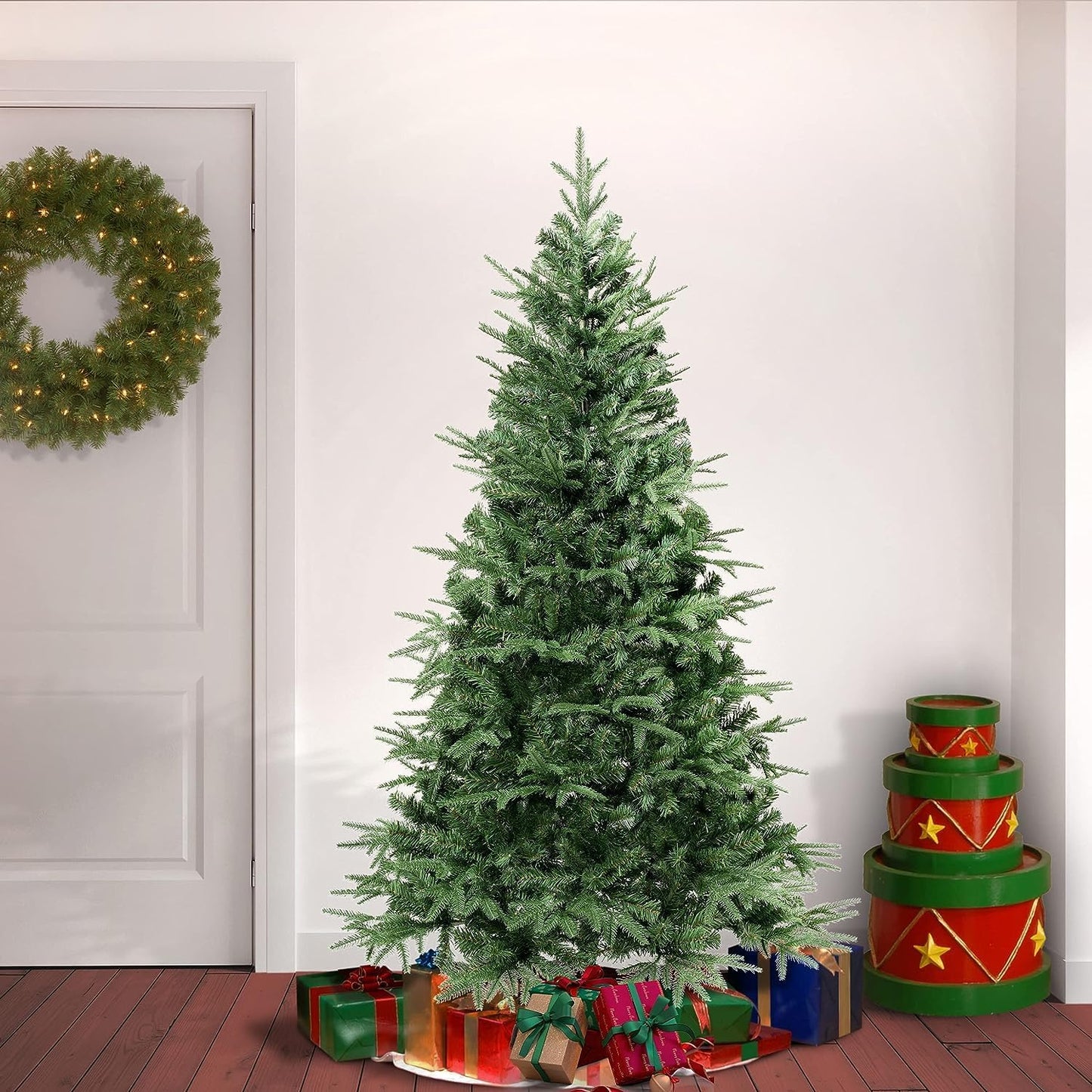 National Tree Company First Traditions Duxbury Christmas Tree with Hinged Branches, 6 ft