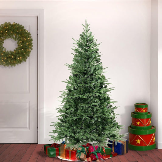 National Tree Company First Traditions Duxbury Christmas Tree with Hinged Branches, 6 ft