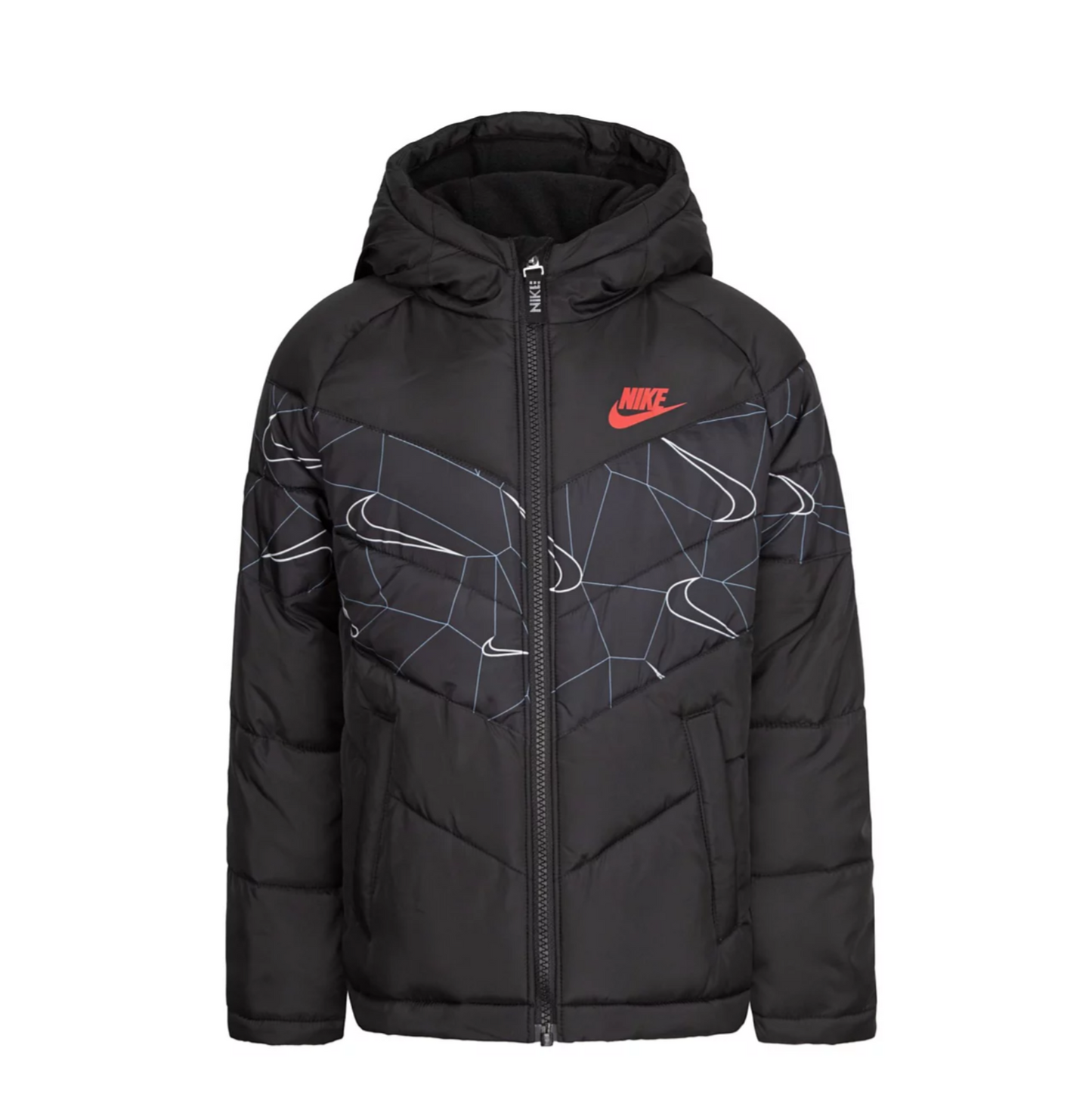 Nike Toddler Boys Sportswear Swoosh Fill Printed Jacket 3T Black