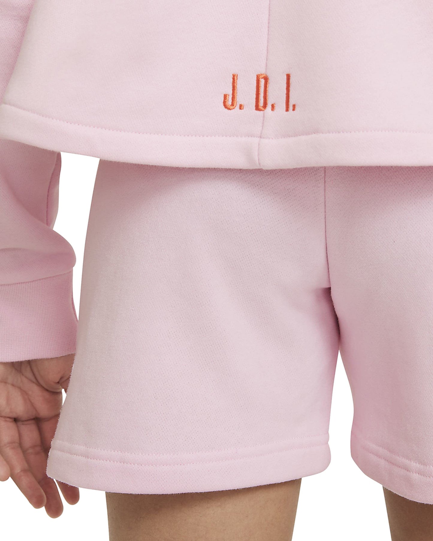 Nike Sportswear Big Kids' (Girls') French Terry Hoodie (Large, Pink Foam/White)