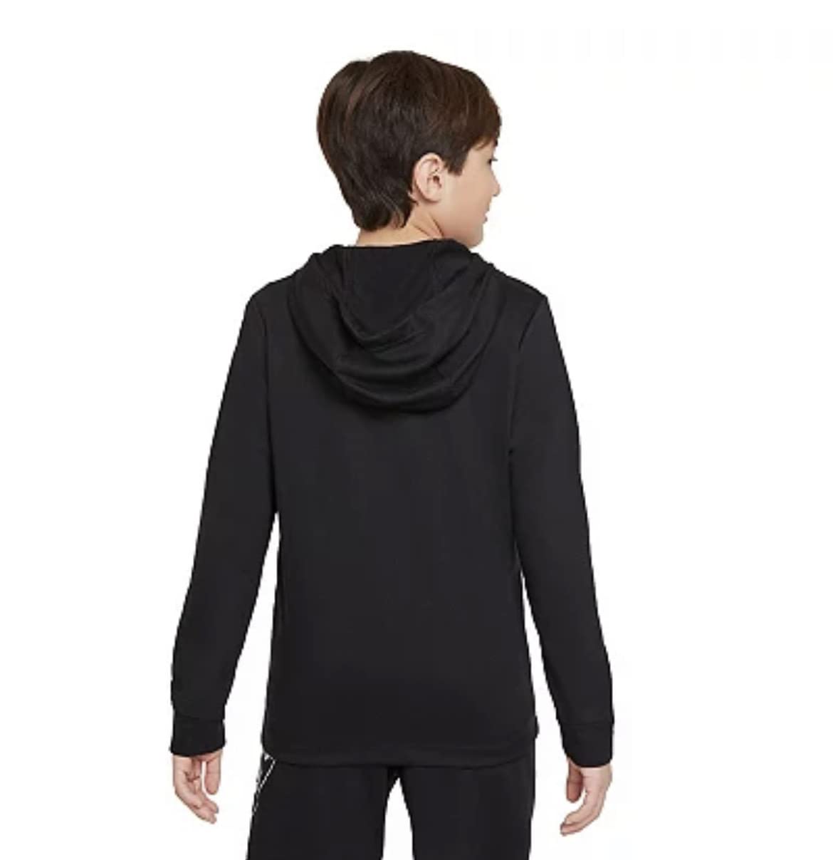 Nike Big Boys Sportswear Hoodie Black-Small