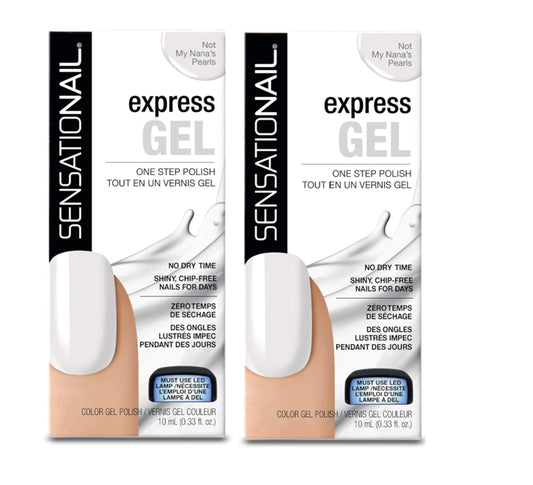 SensatioNail Express Gel Polish, Not My Nana's Pearls, 0.33 Ounce (Pack of 2)