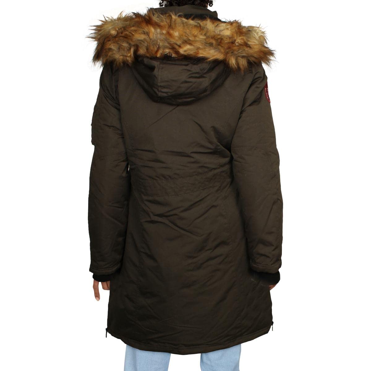 Canada Weather Gear Womens Heavy Durable Parka Coat Green S