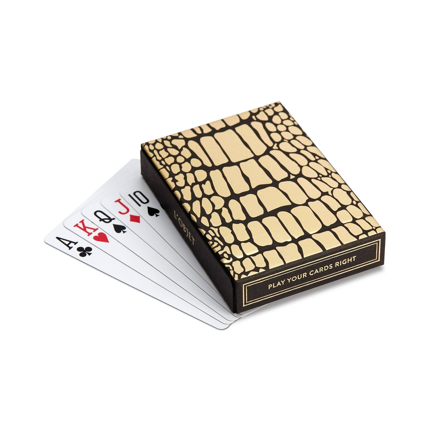 L'Objet Crocodile Box with Playing Cards (2 Decks)